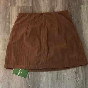 Halara Brown Corduroy Skirt NWT